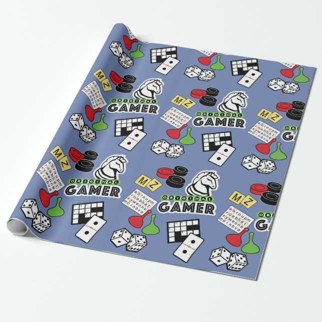 Papier Cadeau Gamer original (Déroulé)