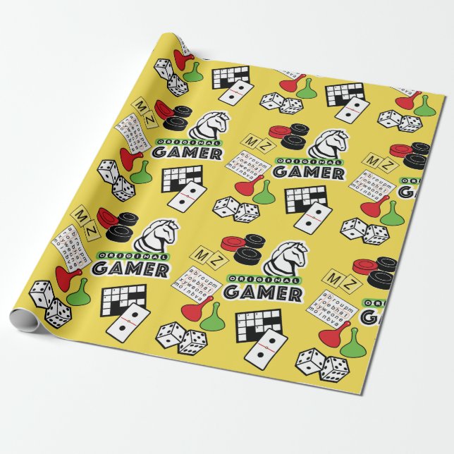 Papier Cadeau Gamer original (Déroulé)