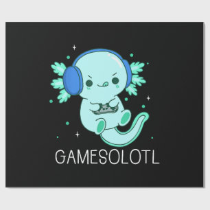 Papier Cadeau Gamesolotl Axolotl Gamer