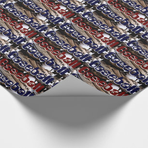 Papier Cadeau Gant de baseball et graphismes de balle