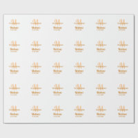 garçon d'honneur orange nom lettre date pastel mas