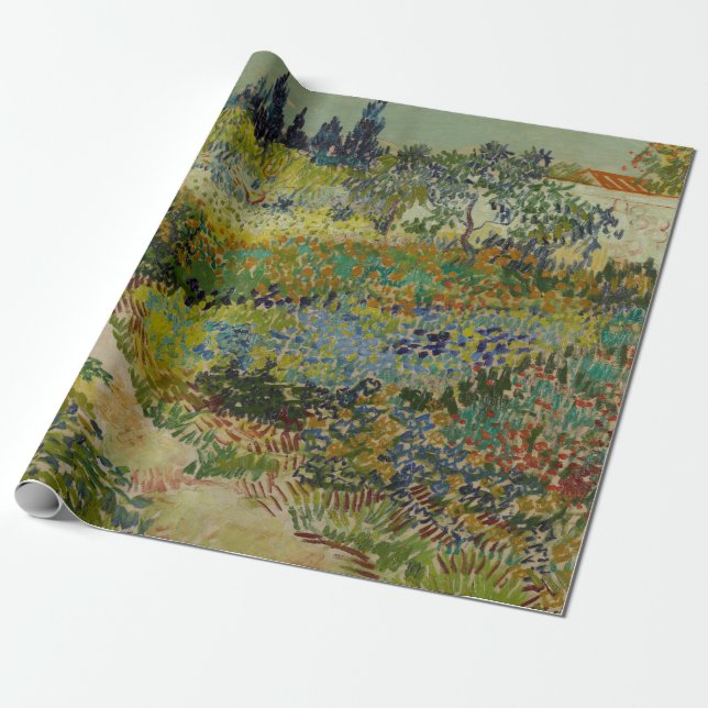 Papier Cadeau Garden at Arles by Vincent Van Gogh (Déroulé)