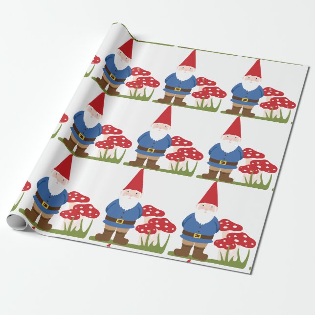 Papier Cadeau Garden Gnome (Déroulé)
