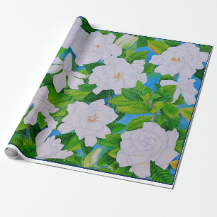 Papier Cadeau Gardénias