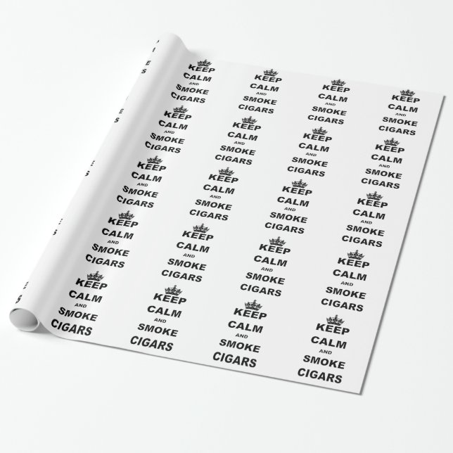 Papier Cadeau GARDER CALME ET FUMER CIGARS.png (Déroulé)