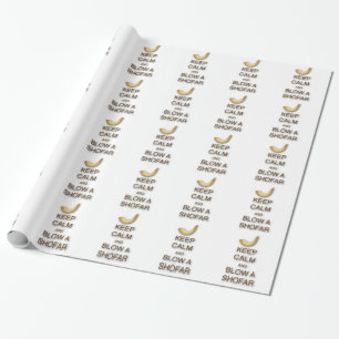 Papier Cadeau Gardez le calme et soufflez un papier d'emballage