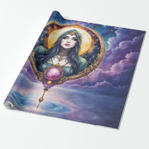 Papier Cadeau Gardienne de rêves liée à la lune – Gardienne de l