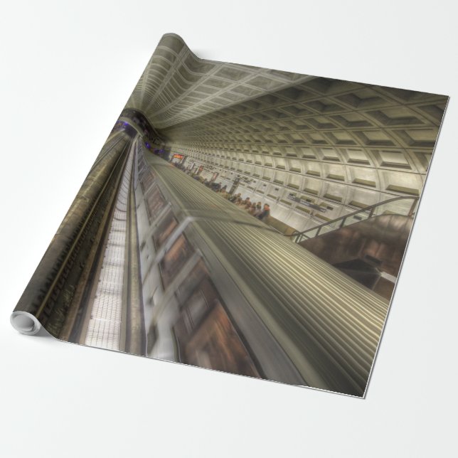 Papier Cadeau Gare de Washington DC (Déroulé)