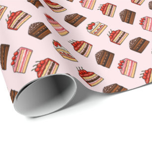 Papier Cadeau Gâteaux