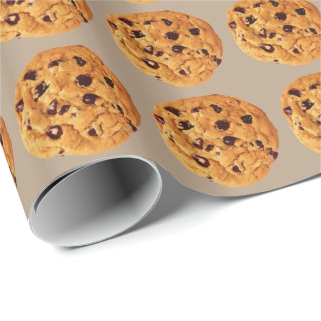 Papier Cadeau Gâteaux aux pépites de chocolat (Coin rond)
