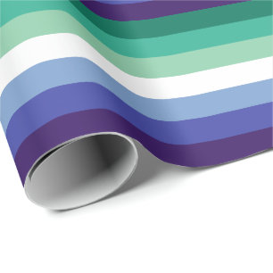 Papier Cadeau Gay Men's Pride, Striped Print, LGBTQ FIDE