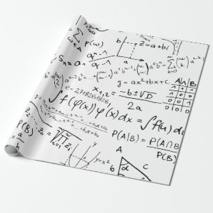 Papier Cadeau Geek mathématique, Motif de résolution de problème