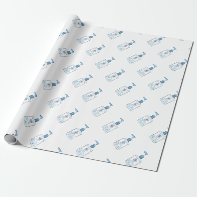 Papier Cadeau Gel drôle à la main (Déroulé)
