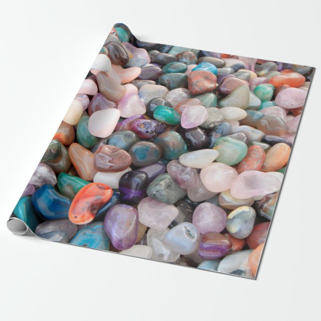 Papier Cadeau Gemstone géologie minéral cher (Déroulé)