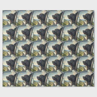 Papier Cadeau Gentle Giant Newfoundland Road Trip Scénique Embal