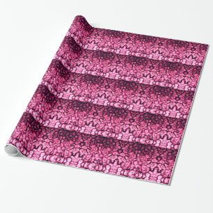 Papier Cadeau Géodes d'âge à quartz rose motif abstrait