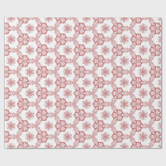 Papier Cadeau Géométrie rose floral
