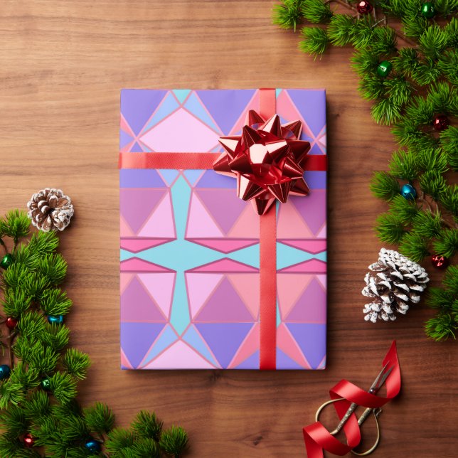 Papier Cadeau géométrique (Cadeau de vacances)