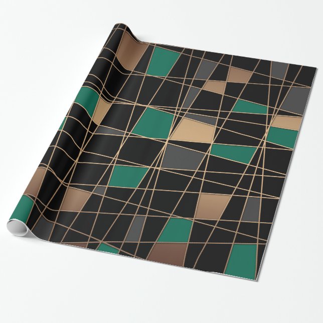 Papier Cadeau Géométrique, abstraite (Déroulé)