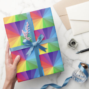 Papier Cadeau Géométrique colorée