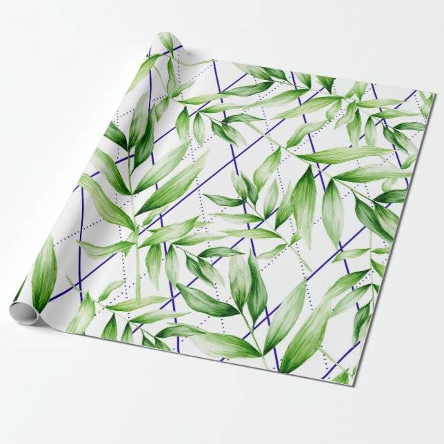 Papier Cadeau Géométrique tropicale (Déroulé)