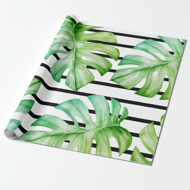Papier Cadeau Géométrique tropicale (Déroulé)