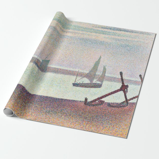 Papier Cadeau Georges Seurat la Manche chez Gravelines, même (Déroulé)