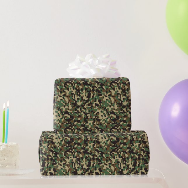 Papier Cadeau GI Camouflage Militaire Fête (Cadeaux de fête)