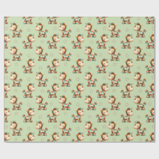 Papier Cadeau Giddy-Up Patchwork Pony Birthday