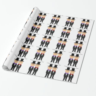 Papier Cadeau Giftwrap Mariage Gay Deux Chambres