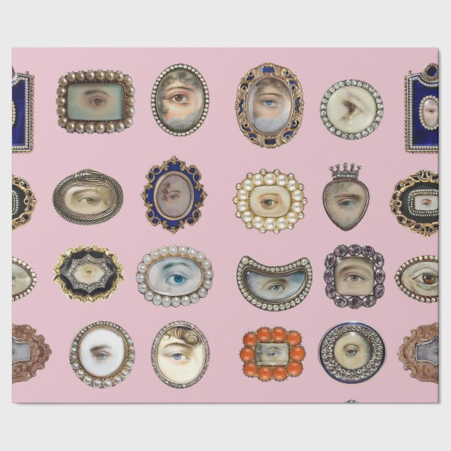 Papier Cadeau Giftwrap victorien de l'oeil de l'amant élégant (Couture)