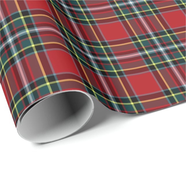 Papier Cadeau Gillespie Clan Tartan (Coin rond)