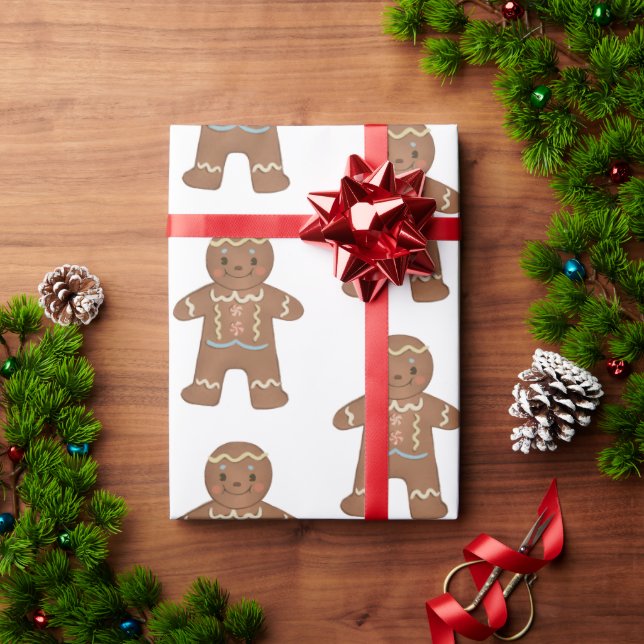 Papier Cadeau Gingerbread Christmas  (Cadeau de vacances)