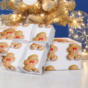 Papier Cadeau Gingerbread Homme Noël 4Bern