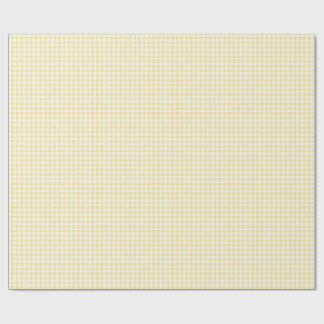 Papier Cadeau Gingham jaune