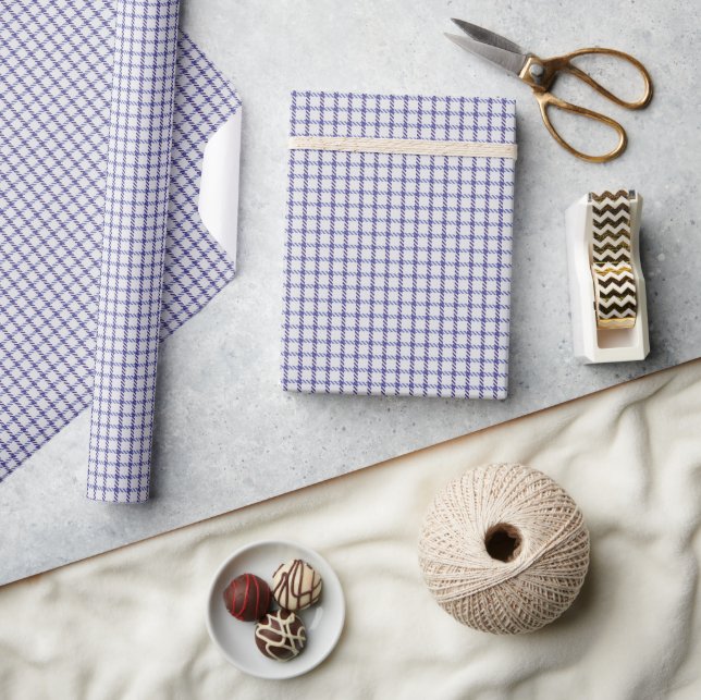 Papier Cadeau Gingham violet (Artisanat)