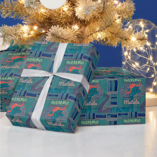 Papier Cadeau Giraffe Art Joueuse : Un Plaisir Africain