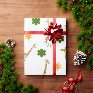Papier Cadeau Giraffe Galore
