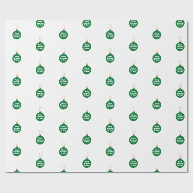 Papier Cadeau Girl Scouting Christmas Wrapping Paper  (Plat)