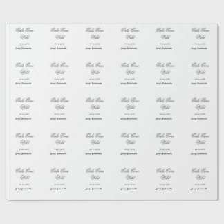 Papier Cadeau Girls Gone wild Bachelorette party name date bride