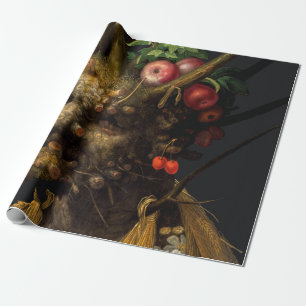 Papier Cadeau Giuseppe Arcimboldo - Quatre saisons en une tête