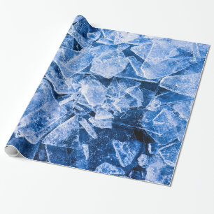 Papier Cadeau Glace bleue pour été chaud