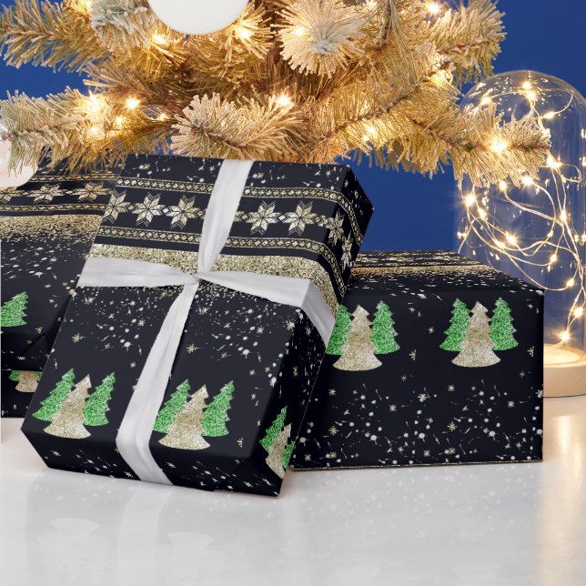 Papier Cadeau Glam Christmas Tree (Vacances)
