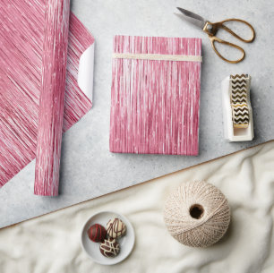 Papier Cadeau Glam Girl rose étincelle rayures
