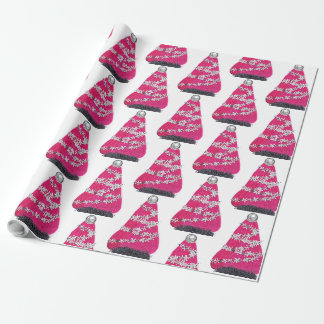 Papier Cadeau Glam Pink sapin de Noël