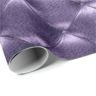 Papier Cadeau Glam Plum violet Luxe en cuir Tufé opulent VIP