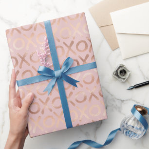 Papier Cadeau Glam Rose Gold Blush XOXO