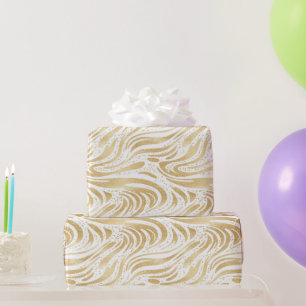 Papier Cadeau Glamme d'or Abstraites perles Anniversaire