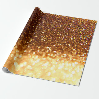 Papier Cadeau Glitter golden lights
