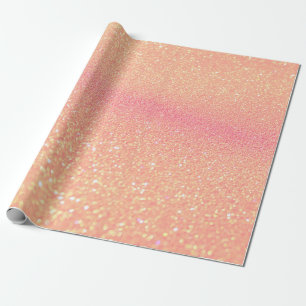 Papier Cadeau Glitter  lights on black background. Out-of-focus